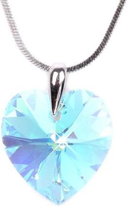 Levien Romantic necklace Heart Aqua AB (L)