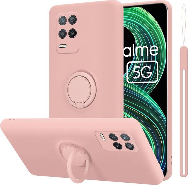 Actual product image Cadorabo TPU Liquid Ring Silicone Case Cover for Realme 8 5G / V13 / Q3 / Q3i / Narzo 30 5G (Realme V13, Realme Narzo 30 5G, Realme Q3i 5G)