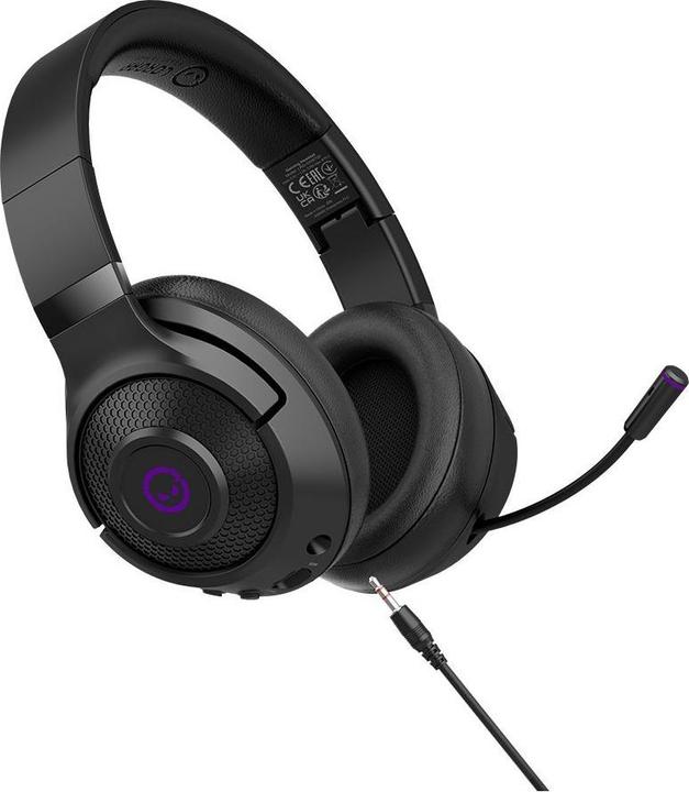 Image du produit Lorgar Casque avec microphone Noah 702, casque de jeu sans fil, noir