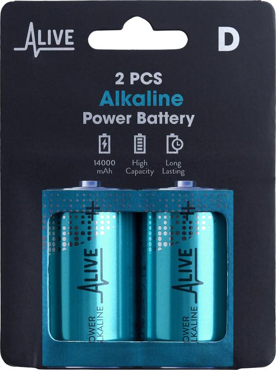 Immagine prodotto Batteria alcalina (2 pz., D, 14000 mAh)