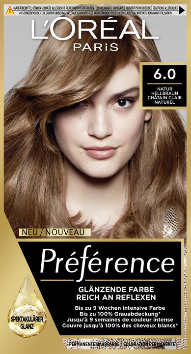 Produktbild L'Oréal Paris Preference Core (Natur Hellbraun, Châtain clair naturel)