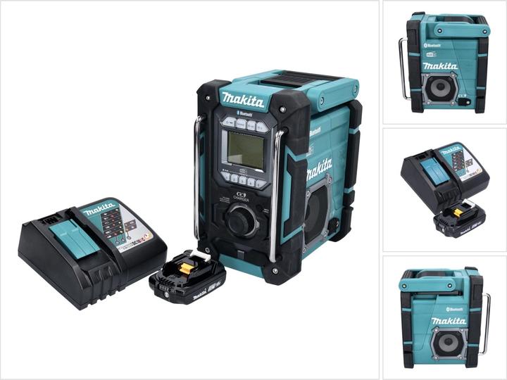 Image du produit Makita DMR 301 RA1 Radio de chantier sans fil 12 V max - 18 V DAB / DAB+ / Bluetooth + 1x batterie 2,0 Ah (AM, FM, DAB+ DAB, DAB, Bluetooth)