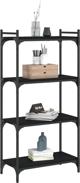 Image du produit VidaXL Bibliothèque 4 étagères Noir 60x30x120 cm (60 x 30 x 120 cm)
