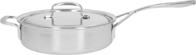 Demeyere 5 Plus Casserole basse 24cm avec couvercle (24 cm, Casserole à manche, Acier inoxydable)