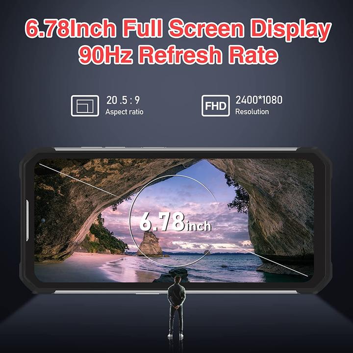 Immagine prodotto Oukitel Smartphone (128 GB, Nero, 6.78", 8 Mpx, 4G)
