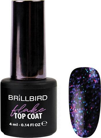 BrillBird Flake Top Coat 4ml - 3 (Gel-Effekt Nagellack)
