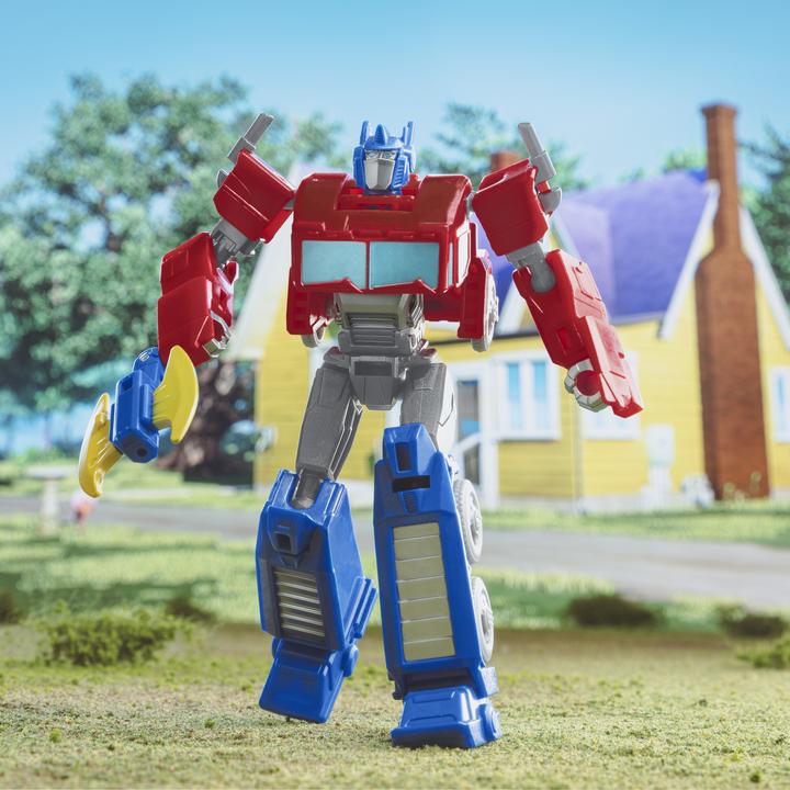 Actual product image Hasbro Transformers EarthSpark Warrior Class Optimus Prime toy
