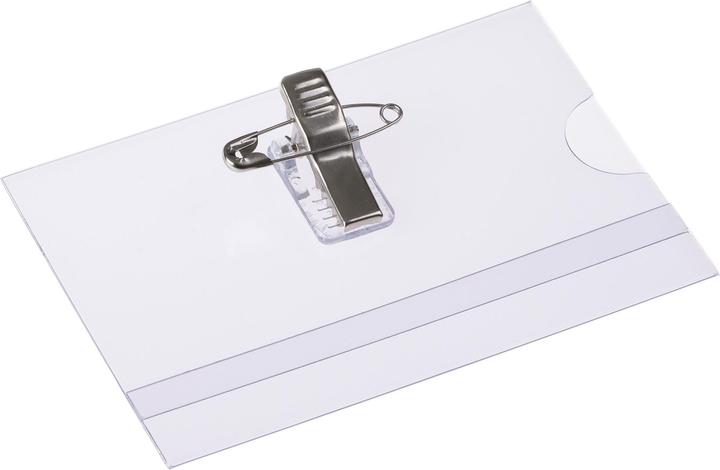 Image du produit Europel Porte-nom, avec pince combinée, 60 x 90 mm
