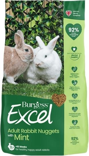 Actual product image Burgess Adult Rabbit Nuggets with Mint - 10 kg (40000) (10 kg, 1 x)