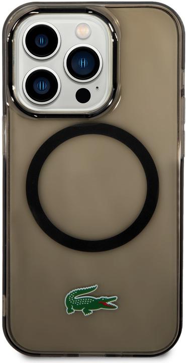 Actual product image Lacoste LCHMP14XULOK iPhone 14 Pro Max 6.7" czarny/black hardcase Transparent MagSafe (Apple iPhone 14 Pro Max)