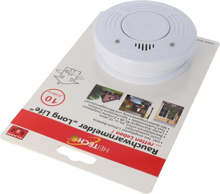 Produktbild Heitech Rauchmelder Long life inkl. Lithium Batterie 85dB