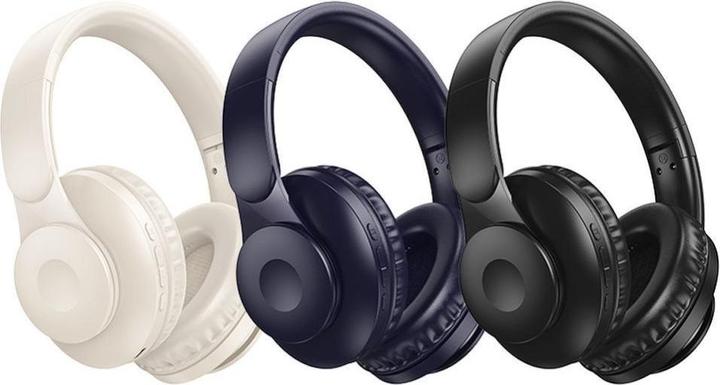 Actual product image Hoco Wireless headphones wireless headphones milky whitetooth W45 milky white (46 h, Wireless)
