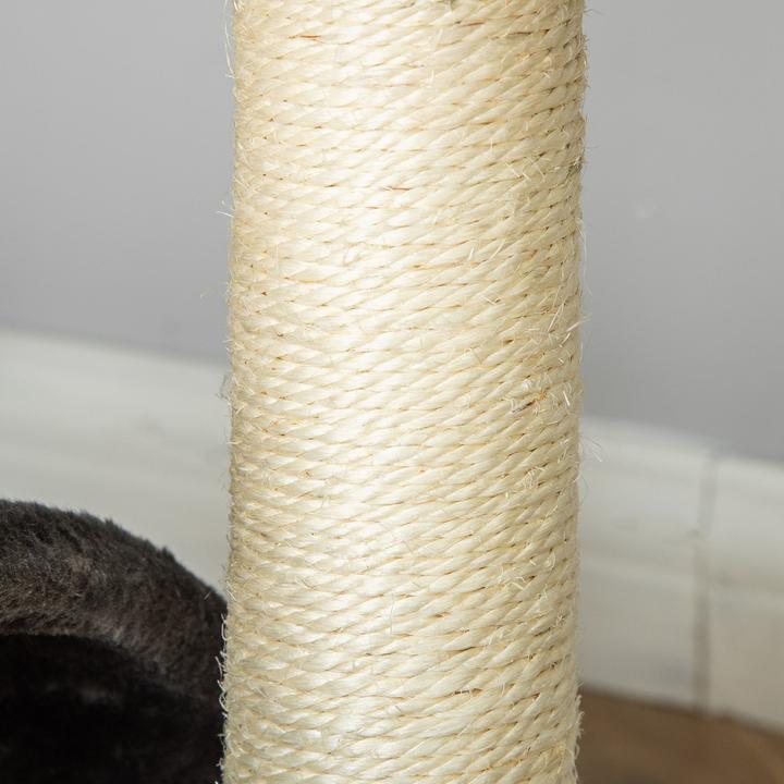 Immagine prodotto PawHut Albero per gatti con peluche (44 cm, Grigio)