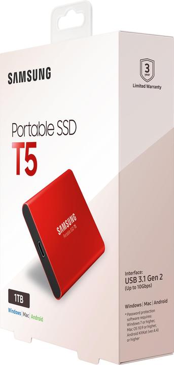 Image du produit Samsung T5 portable (1000 Go)
