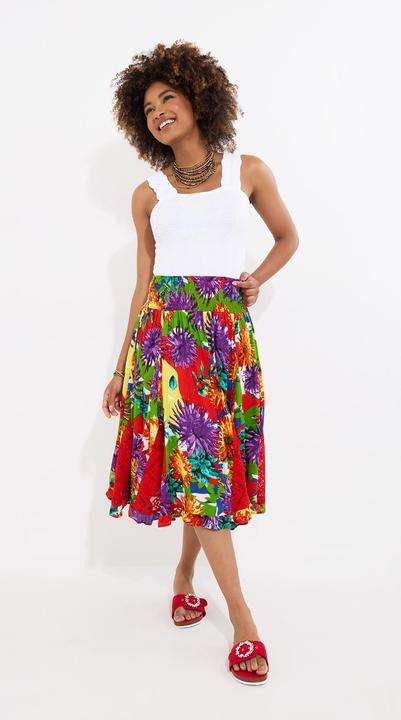 Image du produit Joe Browns Bright Floral Godet Panel Midi Skirt (42)