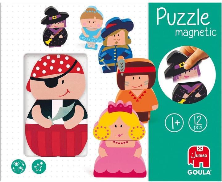 Actual product image Goula Magnetic puzzle characters (12 pieces)