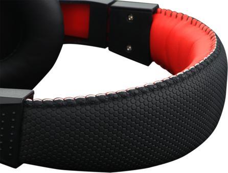 Actual product image Redragon H120 headphones/headset Wired Head-band Gaming Black, Red (Cable)
