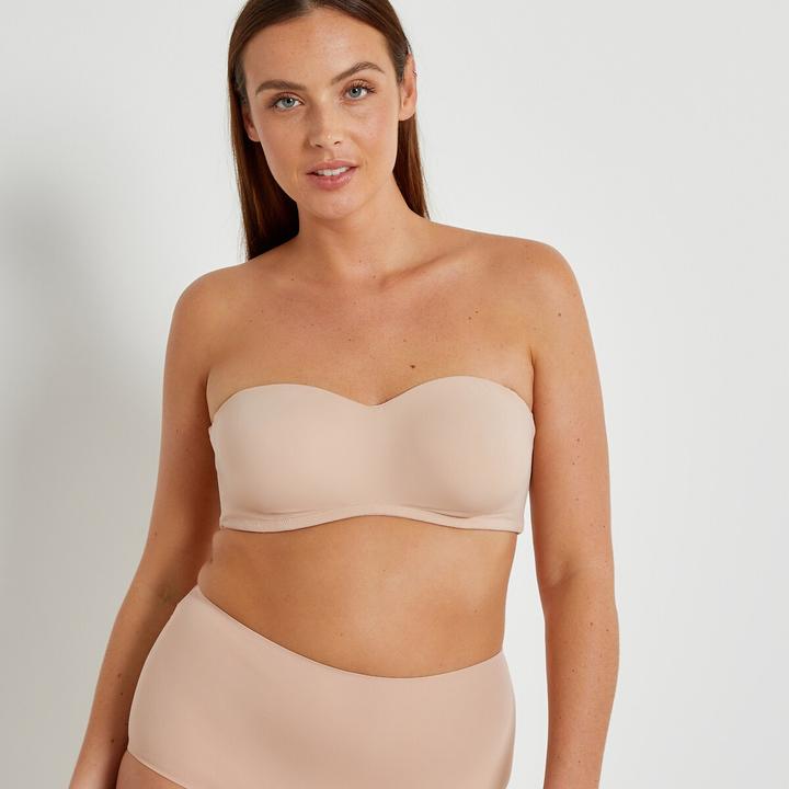 Image du produit La Redoute Collections Soutien-gorge bandeau en microfibre (80 D)