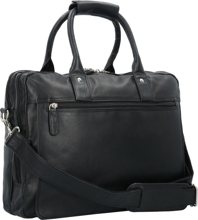 Actual product image Dermata Briefcase leather 39 cm laptop compartment