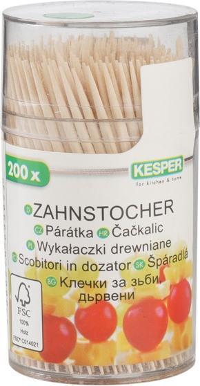 Actual product image Kesper Toothpick FSC in transparent box 6.5 cm (200 x)