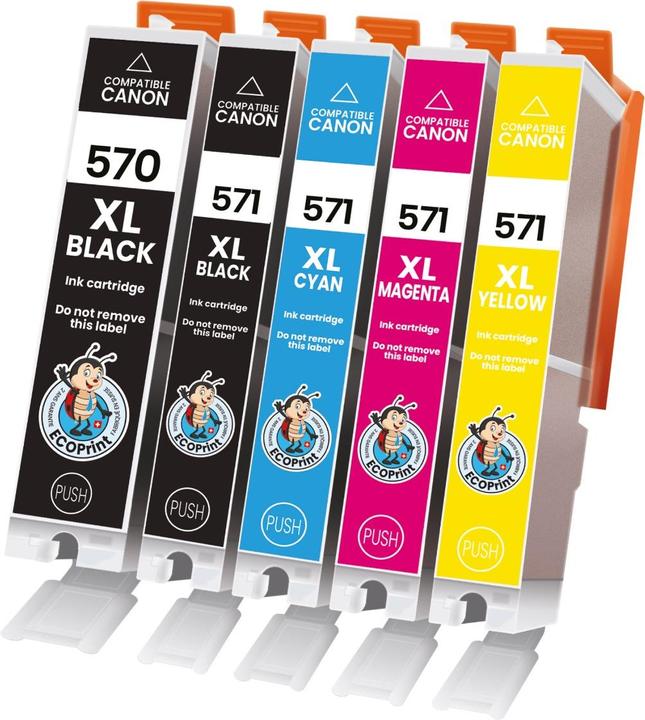Immagine prodotto ECOPrint Confezione compatibile con Canon PGI-570 e CLI-571 (CMYK)