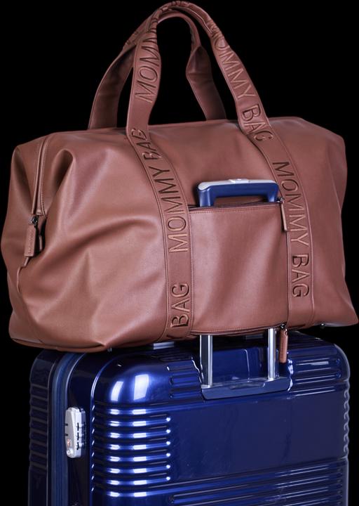 Produktbild Childhome Wickeltasche Mommy Bag Signatur Leder dunkelbraun