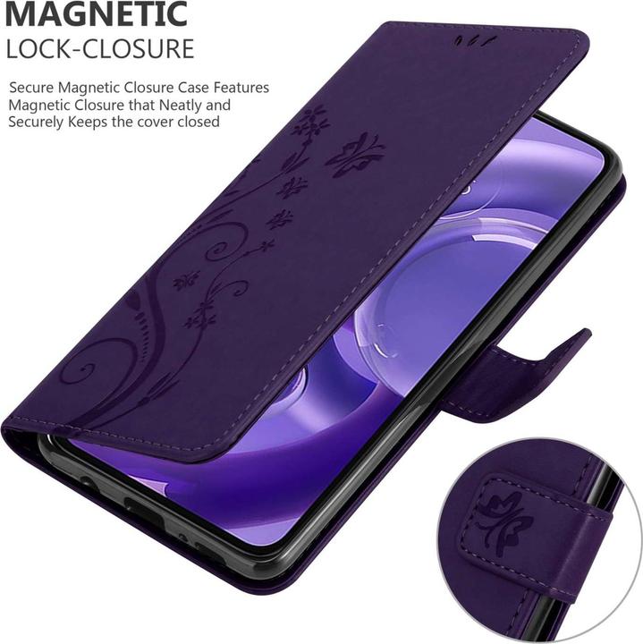 Produktbild Cadorabo Hülle für Motorola EDGE 30 NEO mit Blumen Muster (Motorola Edge 30 Neo)