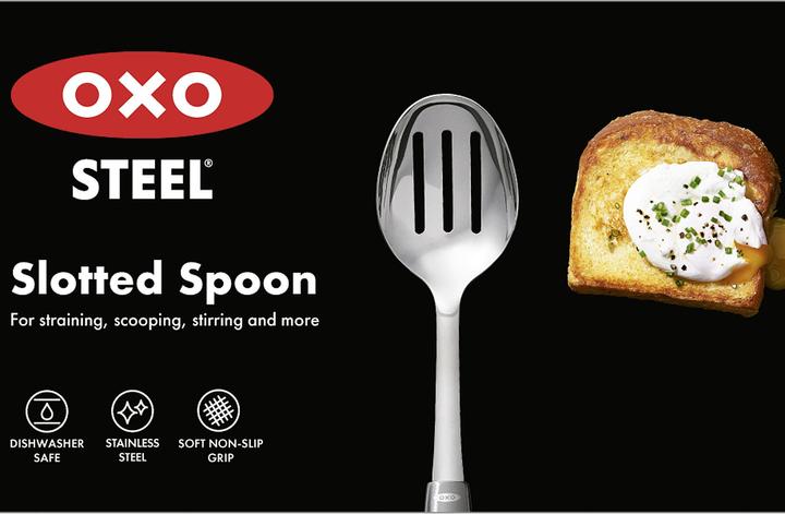 Productafbeelding OXO Stalen lepel met sleuven