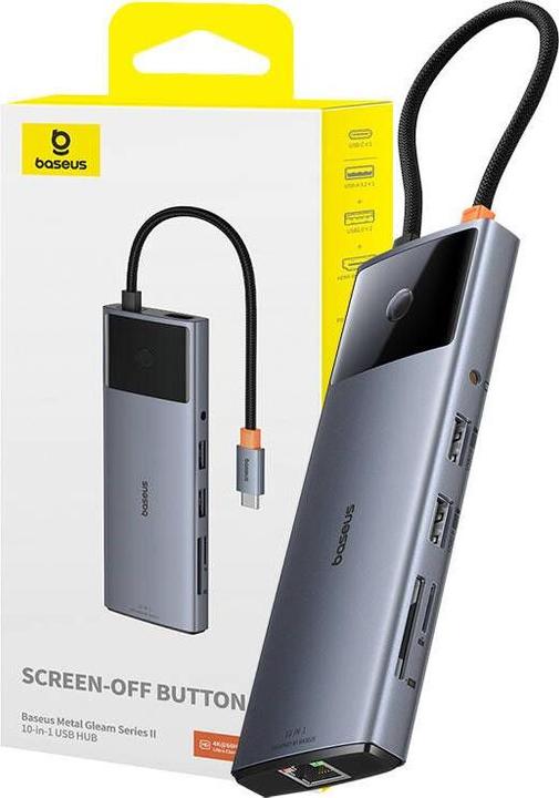 Produktbild Baseus 10in1 Hub Metal Gleam II Series (USB-C, 10 Ports)