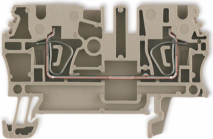 Actual product image Weidmüller ZDU2.5 beige standard terminal,2.5mm 24A