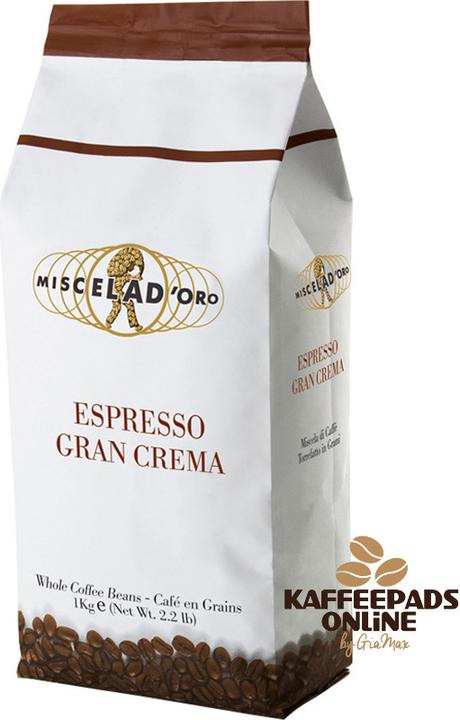 Image du produit Miscela d'Oro Miscela Doro Café en grains Gran Crema (1 KG) (1000 g, Torréfaction moyenne)