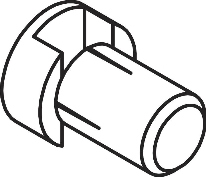 Produktbild Roto Entwässerungsröhrchen Durchmesser 10 mm Länge 14 mm Kunststoff schwarz
