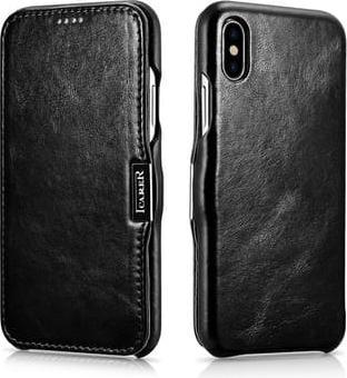 Produktbild iCarer iPhone Xs max - Luxury Series Flip Case schwarz RIXS04 (Apple iPhone XS Max)