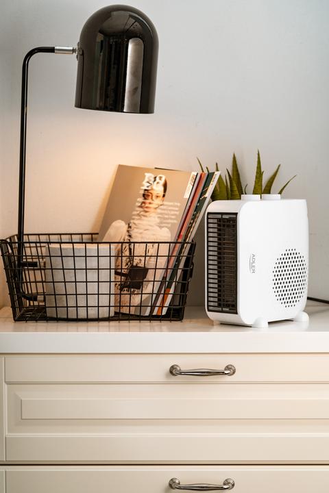 Actual product image Adler Heater AD 7725w Fan heater, 2000 W, Number of power levels 2, Baltas (2000 W)