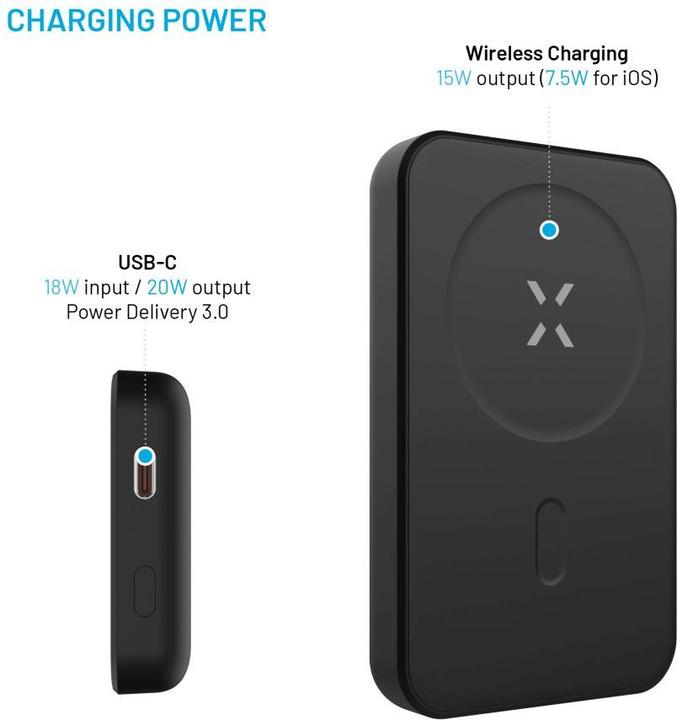 Immagine prodotto Fixed MagZen, 6 000 mAh, nero (6000 mAh)