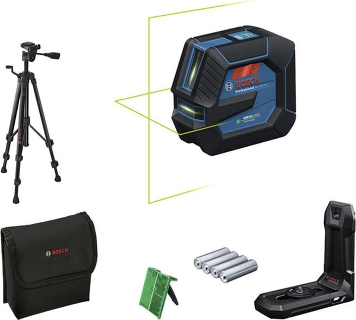 Craftsman's case, Laser target plate, Bag, Universal holder LB 10, USB-C™ cable, Li-Ion battery BA 3.7V 3.0Ah XL