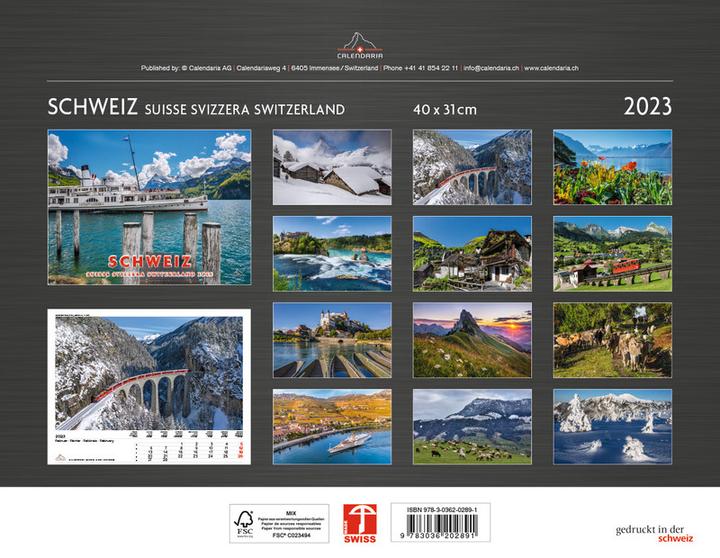 Produktbild Schweiz (40 x 31 cm, Weicher Einband, Deutsch)