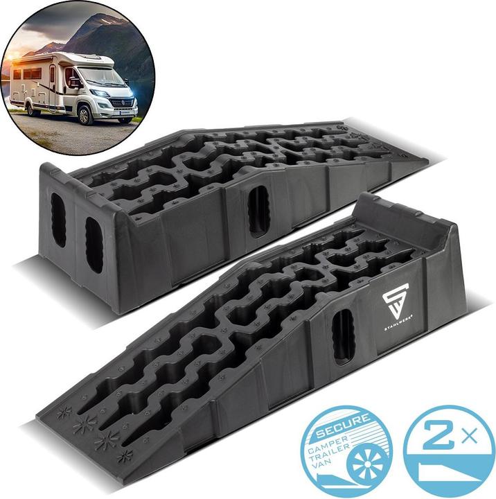 Actual product image Stahlwerk Step wedge GT-15 ST set of 2 with 6 t load capacity Wheel chock Wheel chock