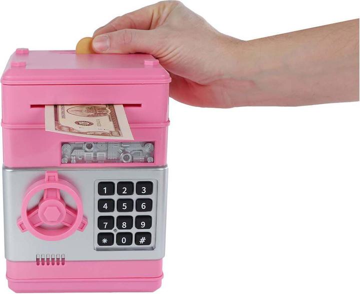 Actual product image Geldtresor mit Geheimcode Pink, 19,5cm
