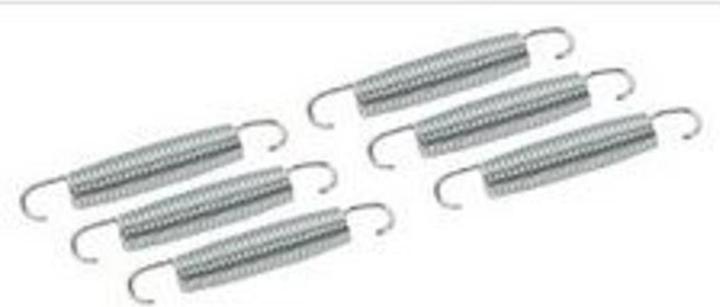 Actual product image Hudora 6 replacement springs for garden trampoline, 138 mm