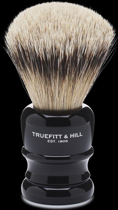 Image du produit Truefitt & Hill Blaireau à pointe argentée Wellington Faux Ebony (Blaireau)