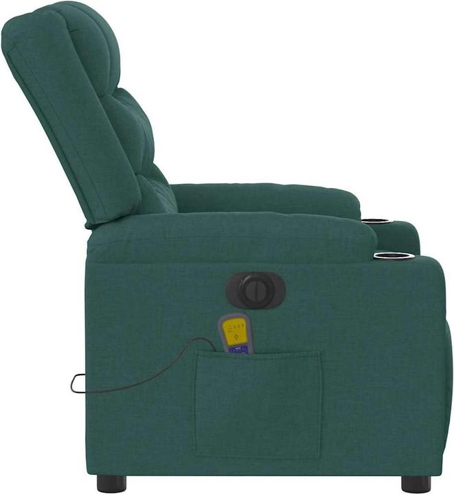 Immagine prodotto VidaXL Sedia da massaggio in tessuto verde scuro