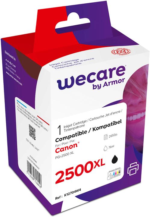 Actual product image Wecare Ink XL new built black PGI-2500XLBKWE for Canon MAXIFY MB5050 76ml (FC)