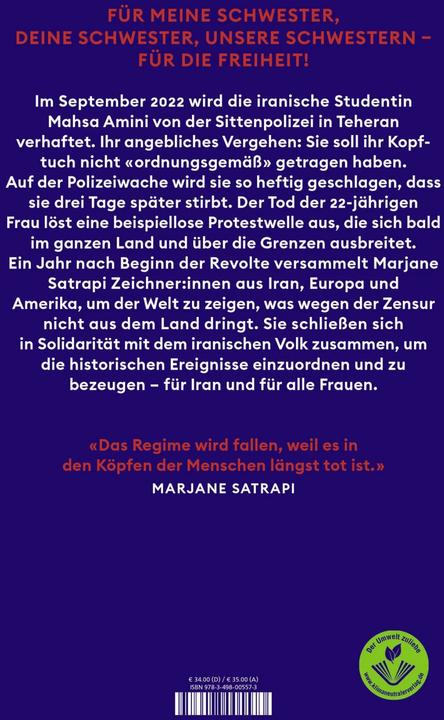 Actual product image Frau, Leben, Freiheit (German, Lewis Trondheim, Sarah Pasquay, Hainer Kober, Marjane Satrapi, Joann Sfar, 2023)