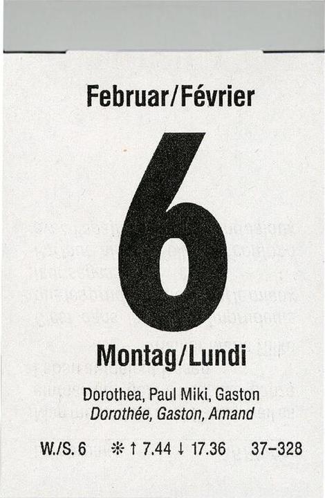 Produktbild Biella Abreisskalender Tag (5.4 x 8 cm, Französisch, Deutsch)