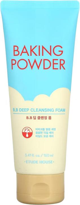 Image du produit Etude House Baking Powder B.B Deep Cleansing Foam (mousse nettoyante en profondeur) (Chiffons de nettoyage, 160 ml)