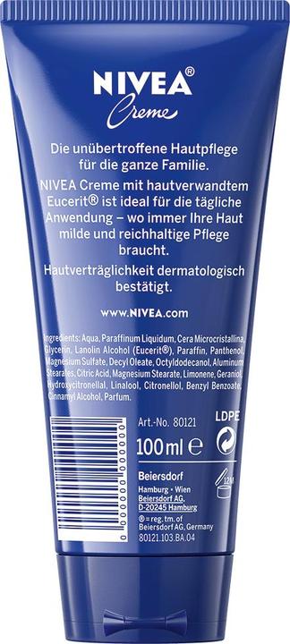Immagine prodotto NIVEA TUBO DI CREMA, 100 ml CRE (Crema corpo, 100 ml)