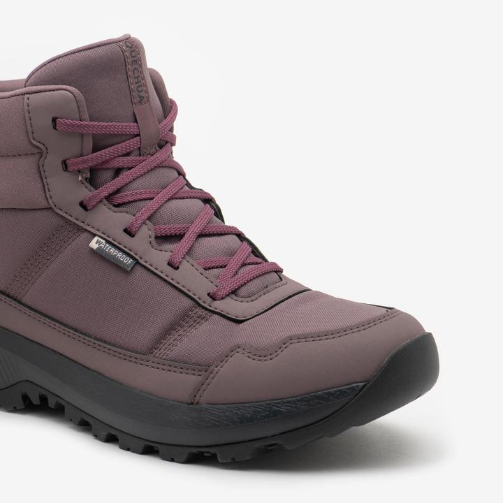 Actual product image Quechua Wanderschuhe Damen halbhoch wasserdicht - NH100 WP violett (36)