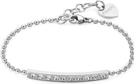 Sagapo S'AgapÃµ - Dazzly SDZ11 Dazzly Clear Crystal Dazzling Steel Bracelet (18.50 cm, Edelstahl)