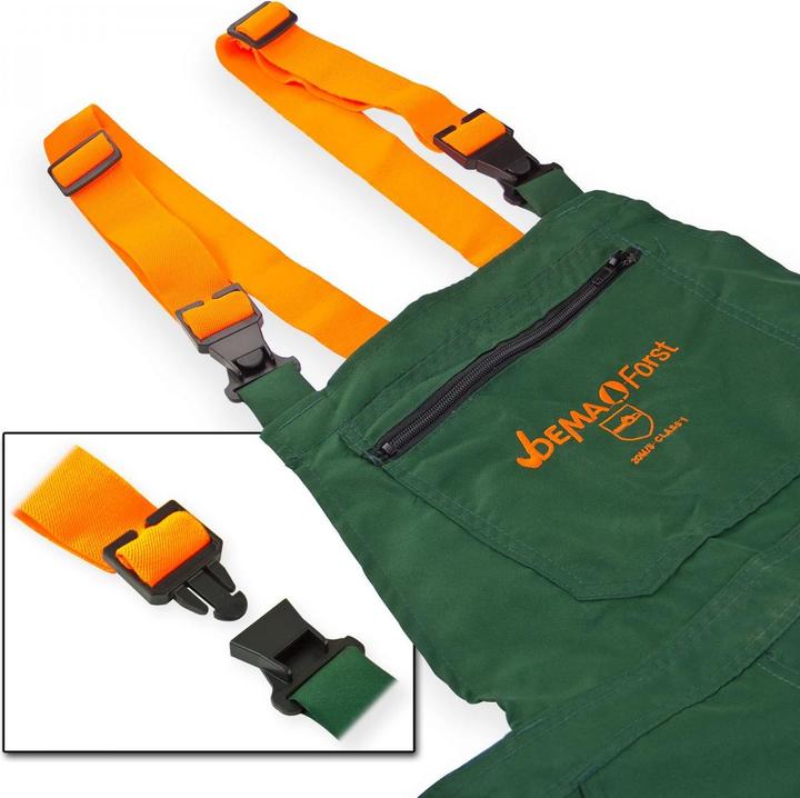 Produktbild Dema Schnittschutzhose Schnittschutzlatzhose Forsthose Latzhose Eco Grösse L grün (L)